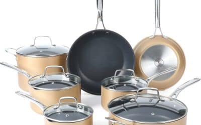 Test : batterie de cuisine Martha Stewart 12 pièces antiadhésive en aluminium anodisé dur