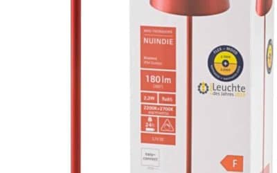 Test de la lampe SIGOR Nuindie : éclairage rechargeable chic et polyvalent