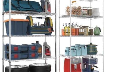 Test : étagères métalliques NSF 5 niveaux avec roulettes