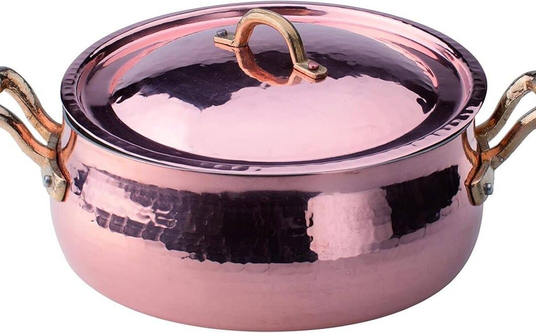 Test de la casserole basse Pentole Agnelli ALCM108MC24 en cuivre martelé de 24 cm