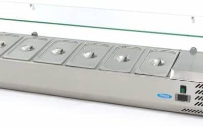 Test de la vitrine réfrigérée 150 cm – 6 bacs pour la restauration