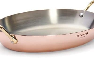 Test du plat ovale De Buyer 6451.32 cuivre-inox 32 cm