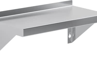 Test : étagère murale AmGood en acier inoxydable 20, 3 x 40, 6 cm