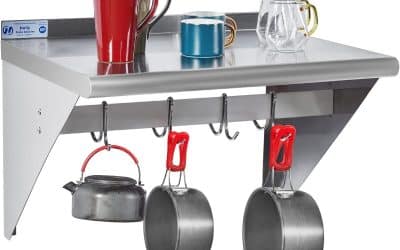 Test : étagère murale Hally avec 4 crochets en acier inoxydable