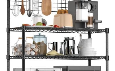 Test de l&rsquo;étagère de boulangerie Leteuke à 4 niveaux avec roulettes