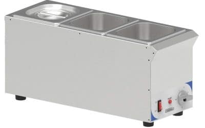 Test du Casselin CBMS316V : bain marie à sauce compact 3 x GN 1/6