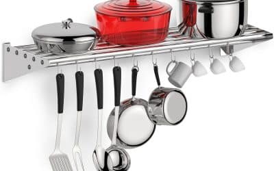 Test : étagère murale Urparcel avec crochets en acier inoxydable