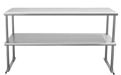 Test : étagère double réglable en acier Profeeshaw 121 x 30, 5 cm