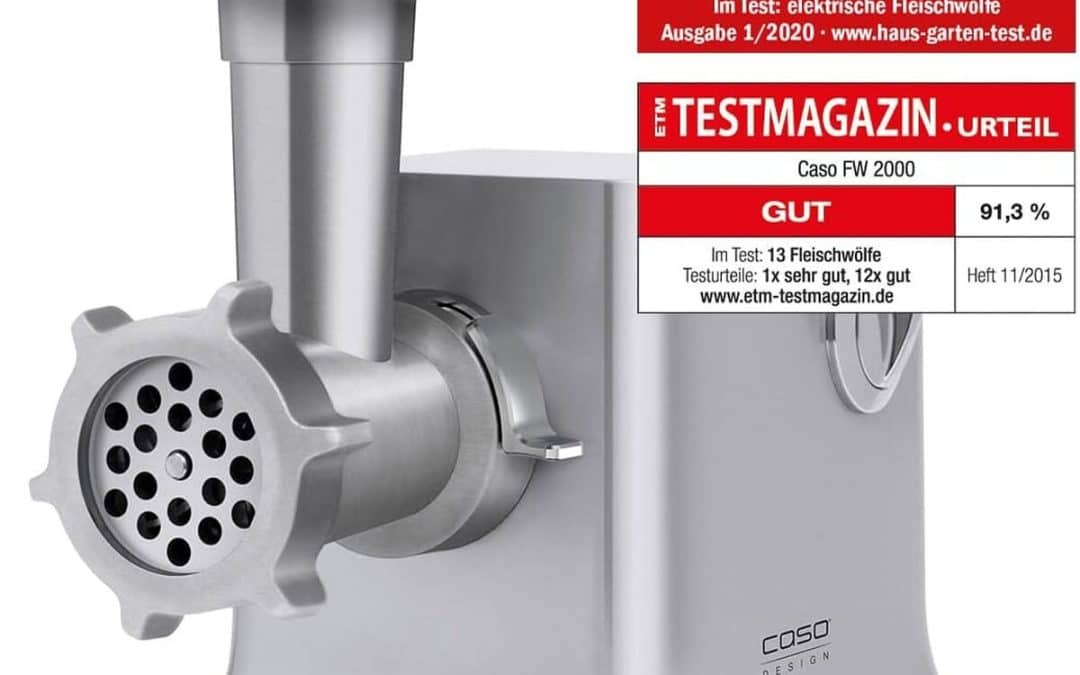 Test : hachoir Caso FW2000, performance puissante à 2025 W