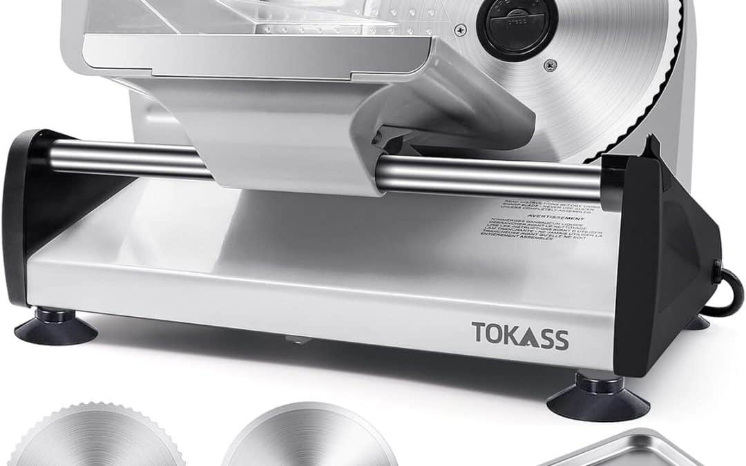 Test : trancheuse électrique 200W en inox avec 2 lames réglables