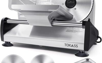 Test : trancheuse électrique 200W en inox avec 2 lames réglables