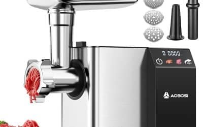 Test du hachoir à viande électrique AAOBOSI 3000W max avec écran LED