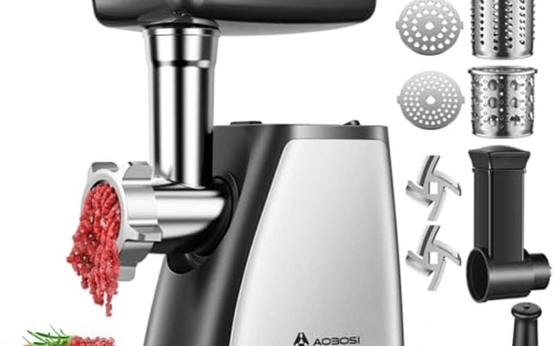 Test du hachoir à viande 4-en-1 AAOBOSI 2800 W : puissance et polyvalence en cuisine