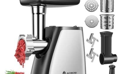 Test du hachoir à viande 4-en-1 AAOBOSI 2800 W : puissance et polyvalence en cuisine