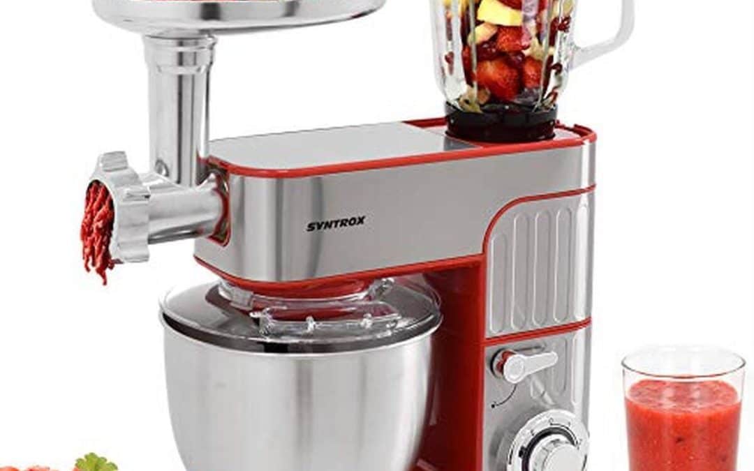 Test : robot de cuisine Syntrox Germany 5, 5 l en inox rouge